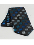 Jhane Barnes Black with Geometric Design Silk Tie JLPJBT0091 - Ties or Neckwear | Sam's Tailoring Fine Men's Clothing