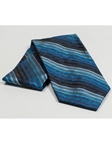 Jhane Barnes Gray Aqua with Stripes Silk Tie JLPJBT0094 - Ties or Neckwear | Sam's Tailoring Fine Men's Clothing