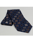 Jhane Barnes Navy with Geometric Design Silk Tie JLPJBT0097 - Ties or Neckwear | Sam's Tailoring Fine Men's Clothing