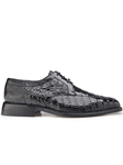 Belvedere Black Susa Genuine Crocodile Shoes P32 - Belvedere Leather Shoes | Sam's Tailoring Fine Men's Clothing