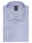 Ike Behar Black Label Regular Fit Check Dress Shirt Blue Stone 28B0743-473 - Dress Shirts | Sam's Tailoring Fine Men's Clothing