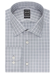 Ike Behar Black Label Regular Fit Check Dress Shirt Gray 28B0757-020 - Dress Shirts | Sam's Tailoring Fine Men's Clothing