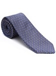 Robert Talbott Navy and Light Blue with Geometric Design Post Ranch Estate Tie 43871I0-05 - Fall 2015 Collection Estate Ties | Sam's Tailoring Fine Men's Clothing