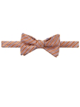 Robert Talbott Peach Blue Stripe Best Of Class Wall Street Bow Tie 563102C-01 - Spring 2016 Collection Bow Ties and Sets | Sam's Tailoring Fine Men's Clothing