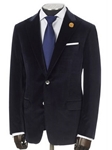 Hickey Freeman Midnight Navy Velvet Dinner Jacket 55598103H020 - Fall 2015 Collection Sport Coats and Blazers | Sam's Tailoring Fine Men's Clothing