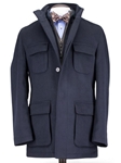 Robert Talbott Navy Shasta II Coat OW209-01 - Outerwear | Sam's Tailoring Fine Men's Clothing