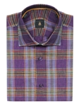 Purple, Orange & Yellow Plaid Sport Shirt  |  Robert Talbott Sport Shirts Collection 2016 | Sams Tailoring
