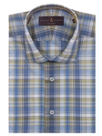 Green, Blue & White Plaid Sport Shirt |  Robert Talbott Sport Shirts Collection 2016 | Sams Tailoring