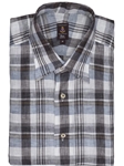 Tan, Brown and Grey Plaid Estate Shirt| Robert Talbott Spring Collection 2016 | Sams Tailoring