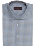 White, Blue and Brown check Dress Shirt| Robert Talbott Spring Collection 2016 | Sams Tailoring