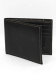Black Tumbled Glove Leather Billfold Wallet |  Torino Leather's Wallet collection | Sams Tailoring