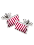 Red & White Inlay Cufflink | M-Clip New Cufflinks Collection 2016 | Sams Tailoring