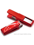 Red Anodized Aluminum Sportman Money Clip | M-Clip New Money Clip | Sams Tailoring