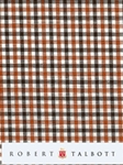 Brown, Orange & White Micro Check Custom Shirt | Robert Talbott Custom Shirts | Sams Tailoring