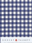 White & Navy Double Check Custom Shirt | Robert Talbott Custom Shirts | Sams Tailoring