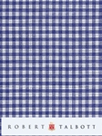 White & Navy Check Custom Shirt | Robert Talbott Custom Shirts | Sams Tailoring