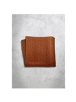 Brown Pattern Design Silk Satin Men's Handkerchief  | Italo Ferretti Super Class Collection | Sam's Tailoring