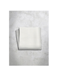 White Pattern Design Silk Satin Men's Handkerchief | Italo Ferretti Super Class Collection | Sam's Tailoring