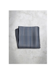 Black & White Stripes Design Silk Satin Men's Handkerchief | Italo Ferretti Super Class Collection | Sam's Tailoring