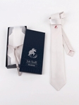 White & Red Polka Dots Design Silk Satin NIKKEI Tie | Italo Ferretti Bull Collection | Sams Tailoring Fine Men's Clothing