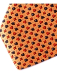 Suit Orange Silk Satin Tie | Italo Ferretti Casino Collection | Sams Tailoring Fine Men's Clothing