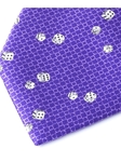 Craps Purple Precious Silk Satin Tie | Italo Ferretti Casino Collection | Sams Tailoring Fine Men's Clothing