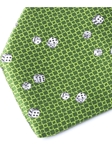 Craps Green Precious Silk Satin Tie | Italo Ferretti Casino Collection | Sams Tailoring Fine Men's Clothing