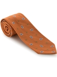 Robert Talbott Orange with Cross and Paisley Design Michigan Avenue Seven Fold Tie 51864M0-04 - Spring 2016 Collection Seven Fold Ties | Sam's Tailoring Fine Men's Clothing