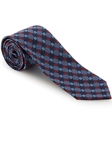 Robert Talbott Blue with Geometric Design Hearst Castle Seven Fold Tie 51881M0-05 - Spring 2016 Collection Seven Fold Ties | Sam's Tailoring Fine Men's Clothing
