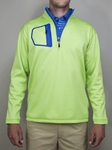 Lime "Victory" Quater Zip Pullover | Betenly Golf Sweaters Collection | Sam's Tailoring