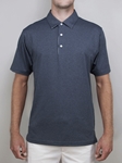 Charcoal Melange "Weston" Solid Polo Shirt | Betenly Golf Polos Collection | Sam's Tailoring
