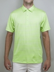 Lime "Greer" Stripe Polo Shirt | Betenly Golf Polos Collection | Sam's Tailoring