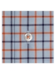 Sky, Navy, Rust and White Check Dress Shirt | Robert Talbott Fall 2016 Dress Shirts Collection | Sam's Tailoring