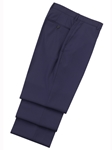 Blue Flat Front Traveler Wool Trouser | Hickey FreeMan Traveler Trousers  | Sams Tailoring