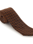 Dark Tan Carmel Print Tie | Robert Talbott Fall 2016 Collection  | Sam's Tailoring