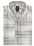 White, Teal, Brown, Navy and Yellow Estate Sutter Dress Shirt | Robert Talbott Fall 2016 Collection  | Sam's Tailoring