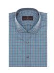 Blue, Teal, Black and Grey Check Estate Sutter Dress Shirt | Robert Talbott Fall 2016 Collection  | Sam's Tailoring