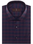 Wine, Blue & Grey Check Classic Fit Estate Dress Shirt | Robert Talbott Fall 2016 Collection  | Sam's Tailoring