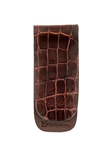 Brown Genuine Alligator Magnetic Money Clip | Trafalgar Belt Collection 2019 | Sams Talioring