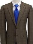 Hickey Freeman Brown Olive Check Sportcoat 085-501050 - Sportcoats | Sam's Tailoring Fine Men's Clothing