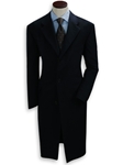 Hickey Freeman Navy Cashmere Overcoat 095105002 - Outerwear | Sam's Tailoring Fine Men's Clothing