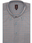 Teal, Orange, Purple, White and Blue Check Estate Classic Dress Shirt | Robert Talbott Fall 2016 Collection  | Sam's Tailoring