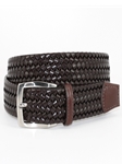 Brown Italian Woven Stretch Leather Belt |  Torino leather fall 2016 | Sam's Tailoring