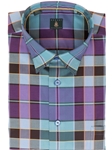 Purple, Blue & Brown Plaid Anderson Classic Fit Sport Shirt | Robert Talbott Fall 2016 Collection  | Sam's Tailoring