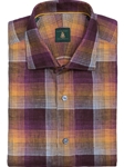 Wine, Yellow & Purple Plaid Anderson Classic Fit Sport Shirt | Robert Talbott Fall 2016 Collection  | Sam's Tailoring