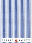 Sky, White & Navy Poplin Thick & Thin Stripe Custom Shirt | Robert Talbott Custom Shirts  | Sam's Tailoring