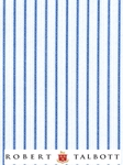 Sky, Blue & White Spreme Satin Stripe Custom Shirt | Robert Talbott Custom Shirts  | Sam's Tailoring