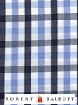 Sky and Navy Gingham Check Custom Shirt | Robert Talbott Custom Shirts  | Sam's Tailoring