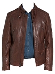 Antique Brown Mad Max Leather JacketNavy Leather Oiled Nubuck Jacket | Robert Comstock Leather Jackets | Sam's Tailoring