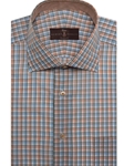 Orange, Green, and Blue Plaid Estate Dress Shirt | Robert Talbott Spring 2017 Estate Shirts | Sam's Tailoring